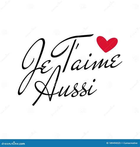 je t'aime aussi meaning